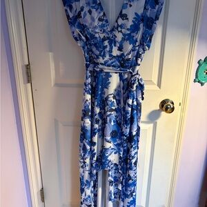 Nordstrom Blue Floral Maxi Dress
